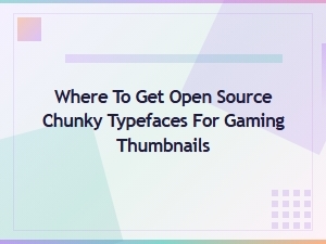 Best Free Bold Chunky Fonts for Gaming Thumbnails and Graphics