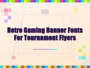 Retro Gaming Banner Fonts for Tournament Flyers - Esports Title Fonts