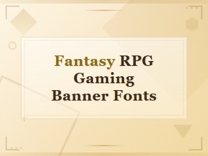 Epic Fantasy Rpg Gaming Banner Fonts for Stunning Designs