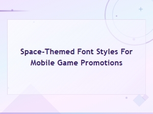 Futuristic Sci-Fi Space Fonts for Mobile Game Promotions